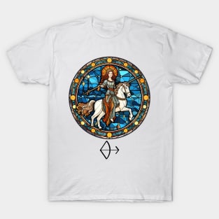 Stained Glass Sagittarius T-Shirt